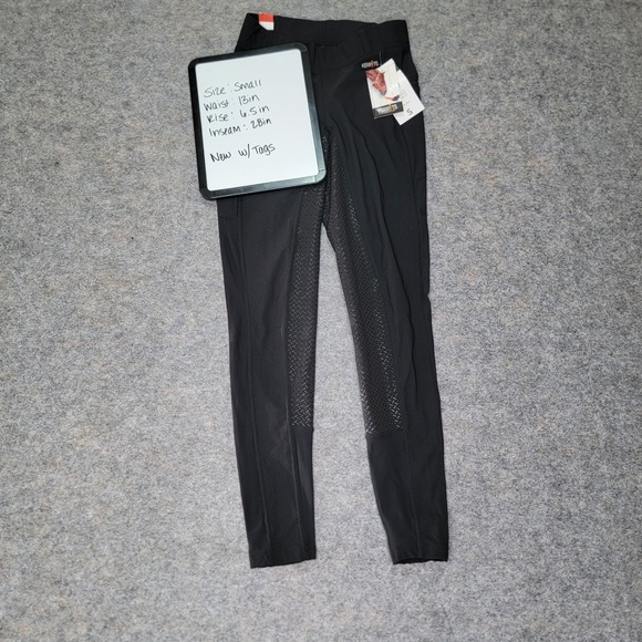 Kerrits Utility Breech Riding Pants Size Small Black Equestrian Full Leg - Picture 1 of 7